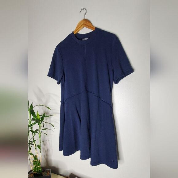 Sweaty Betty Navy Blue Revive Cotton Tshirt Women's Dress Size 4-6 - Picture 10 of 16